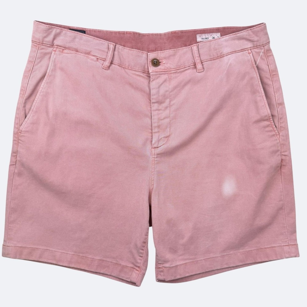 Faherty Shorts Mens 36 Pink Coastline Tailored Chino Stretch Casual Summer